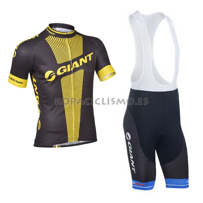 2013 Maillot Giant Amarillo Mangas Cortas Tirantes